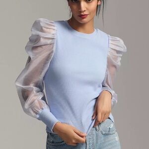 Anthropologie Dolan Left Coast Puff‎ Sleeve Top
